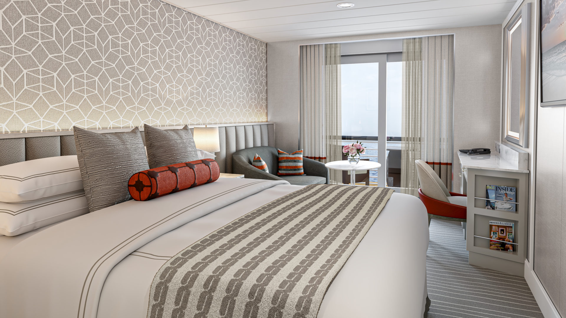 大洋郵輪隆重介紹新船套房及客房設計